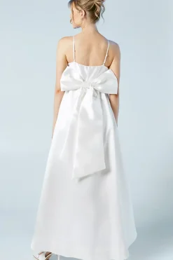 Twill High Low Wedding Dress