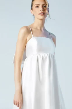 Twill High Low Wedding Dress