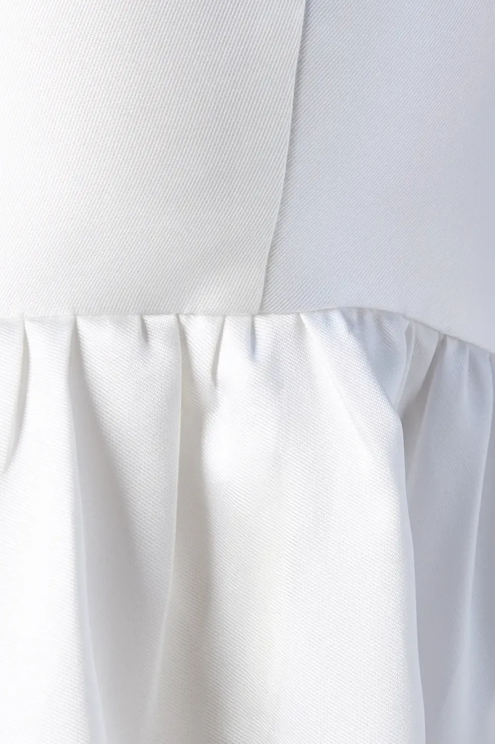 Twill High Low Wedding Dress