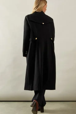 Twill Military Pocket Detail Coat