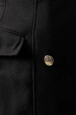 Twill Military Pocket Detail Coat