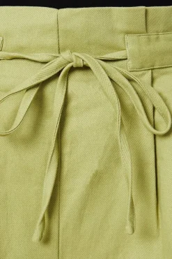 Twill Paperbag Tab Detail Shorts