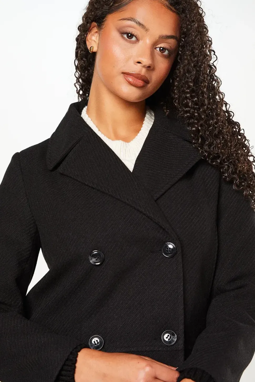 Twill Peacoat