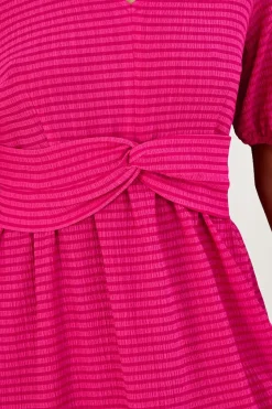 Twist Detail Jersey Midi Dress