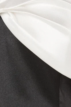 Twist Halterneck Full Skirted Twill Maxi Dress