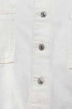 Utility Denim Short Sleeve Boxy Shirt
