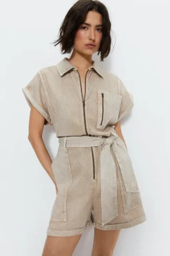 Utility Pocket Detail Playsuit