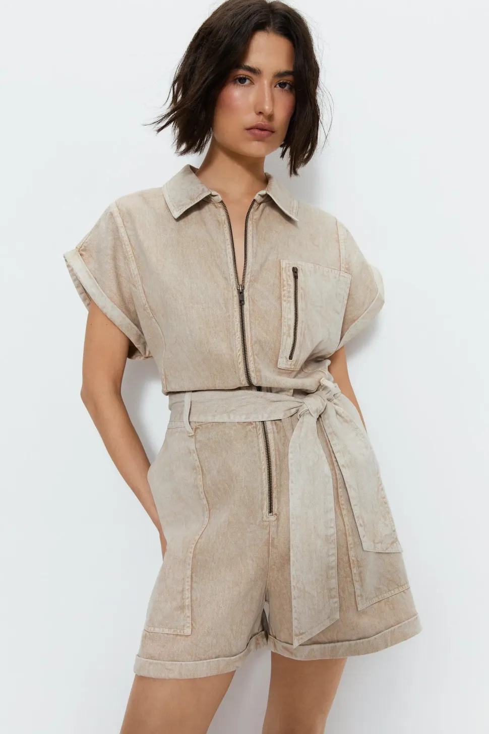 Utility Pocket Detail Playsuit