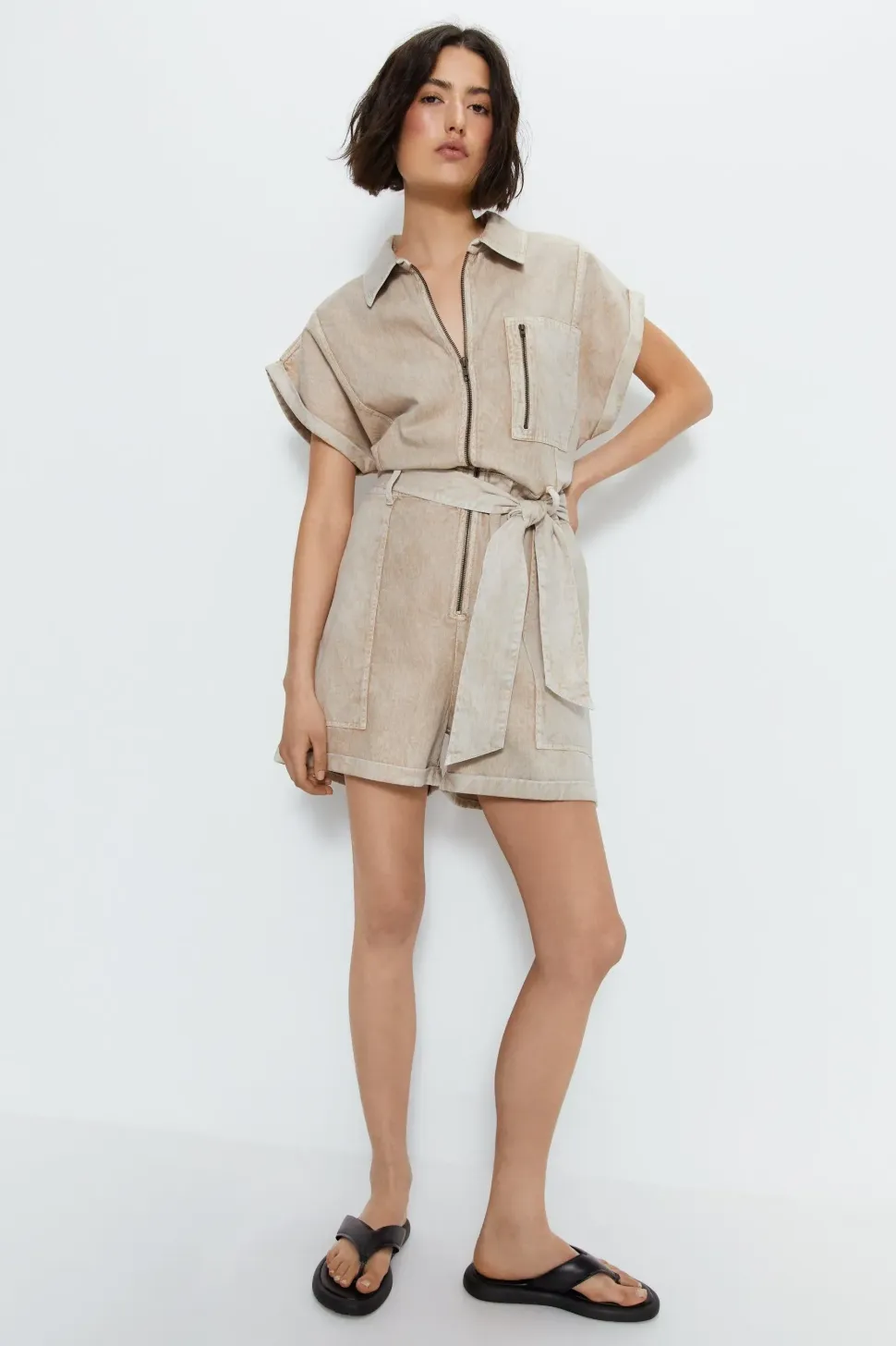Utility Pocket Detail Playsuit