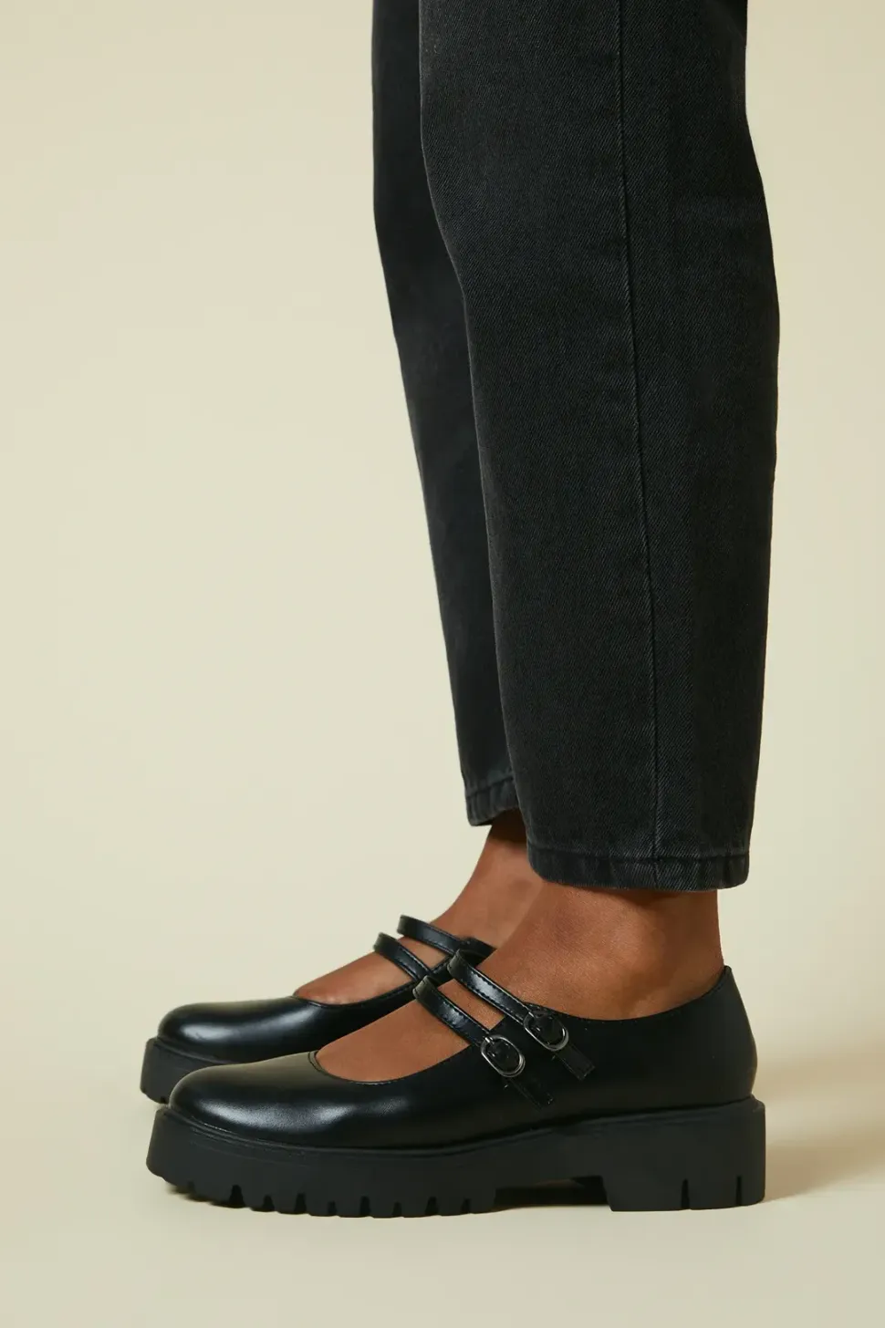 Vada Double Strap Mary Jane Chunky Shoe