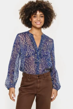 ValerieSZ With Ruffles Chiffon Shirt-