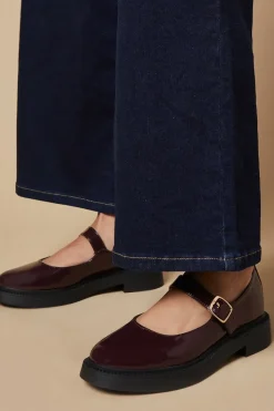 Velma Patent Chunky Mary Jane Casual Shoes