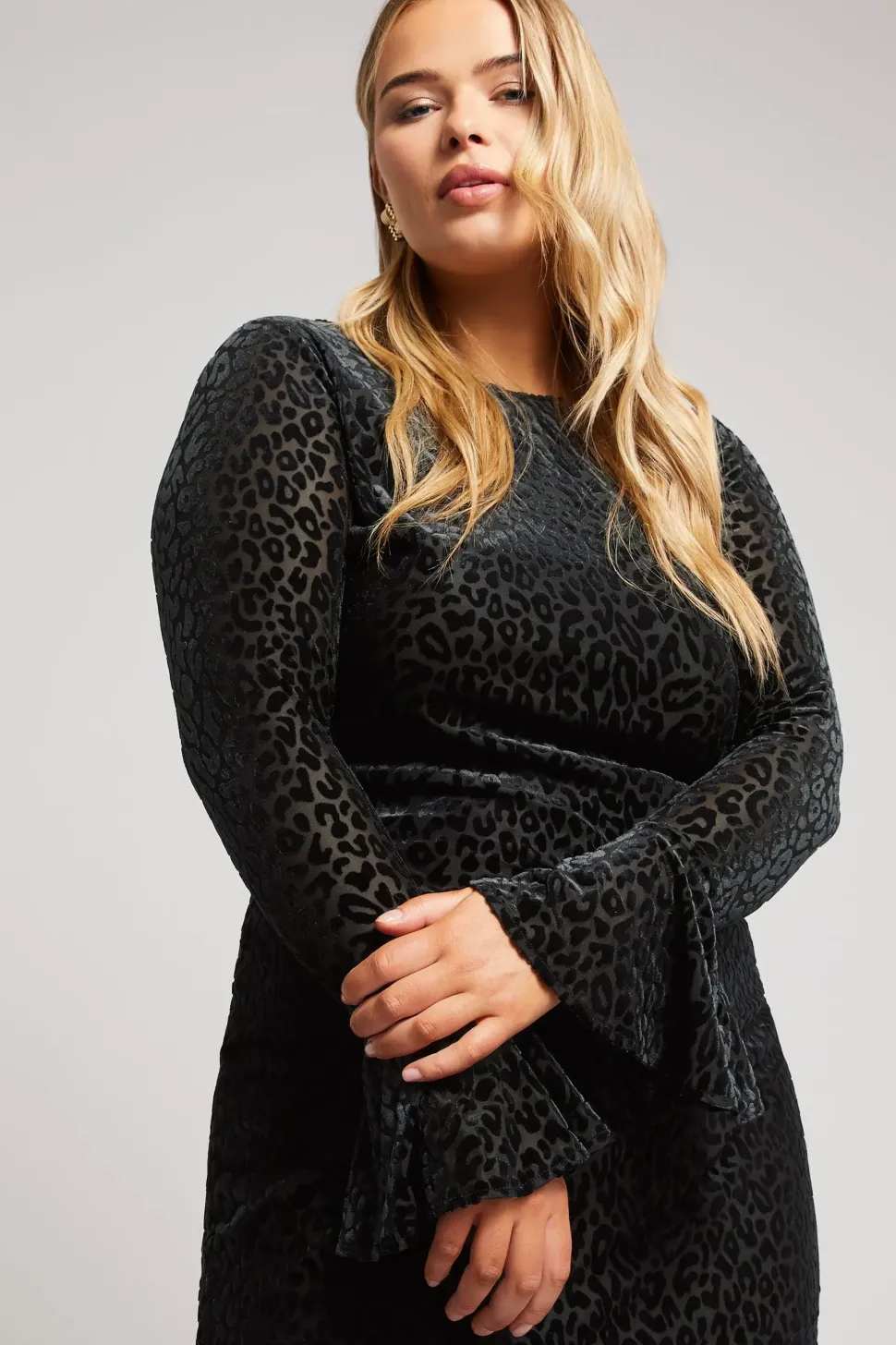 Velour Leopard Dress