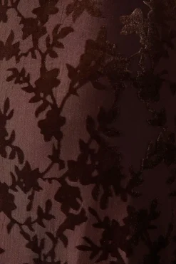 Velvet Bardot Tie Front Midi Dress