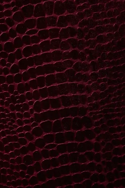 Velvet Detail High Neck Shift Dress