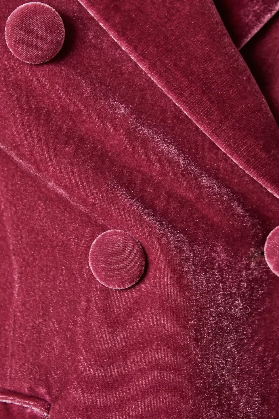 Velvet Double Breasted Blazer