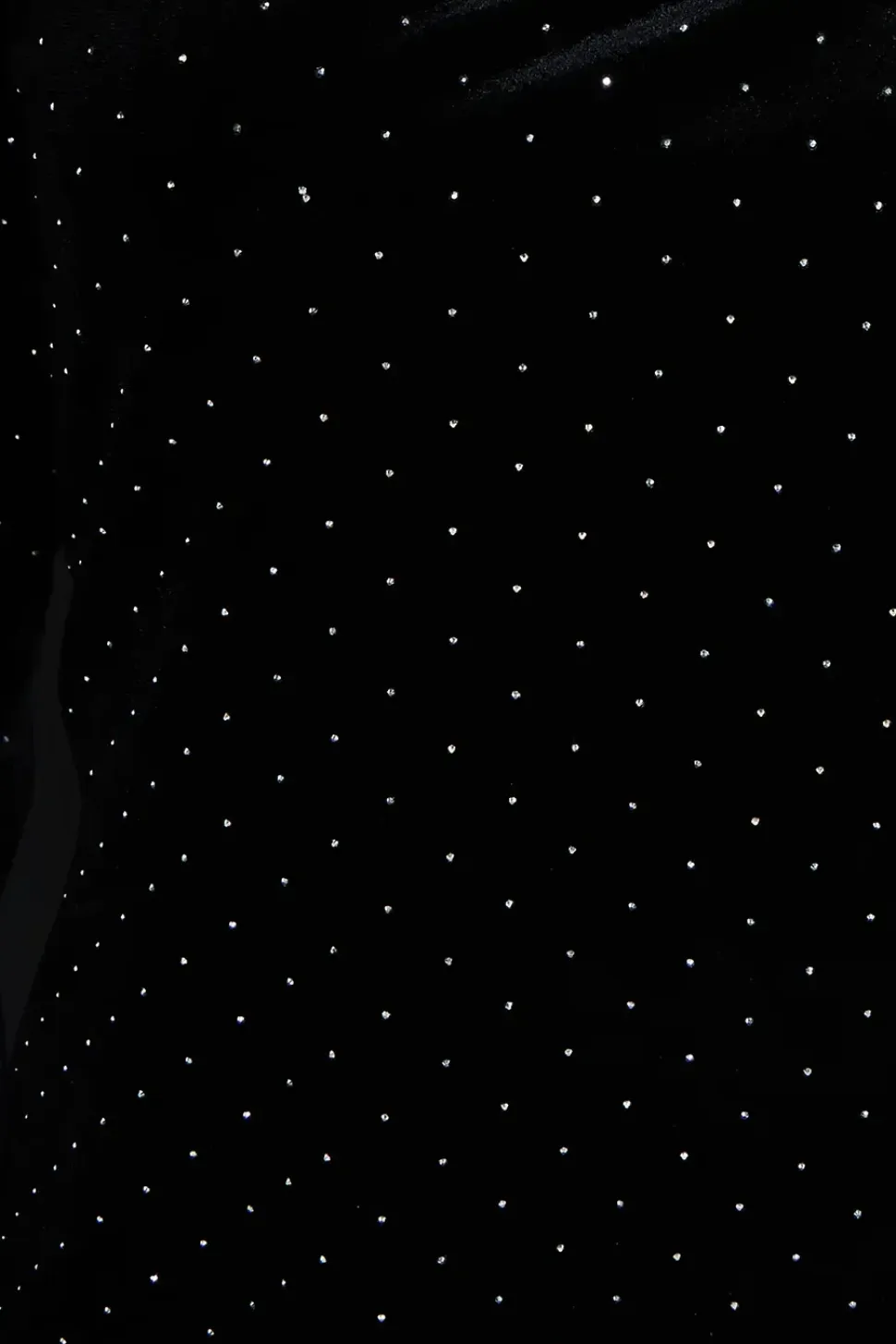 Velvet Stud Square Neck Mini Dress
