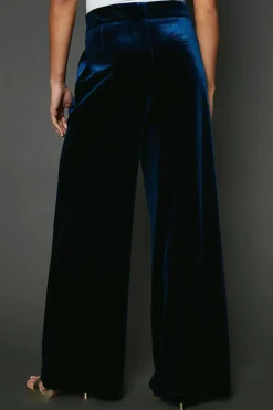 Velvet Wide Leg Trouser