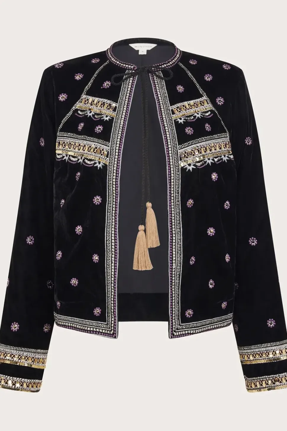 Vera Embellished Velvet Jacket