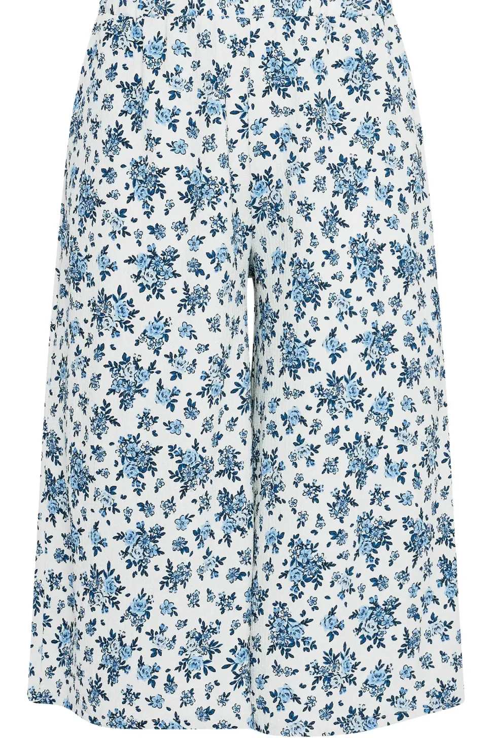 Vintage Floral Textured Culottes