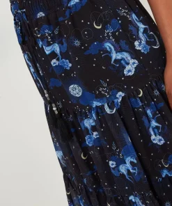 Vintage Printed Layered Skirt