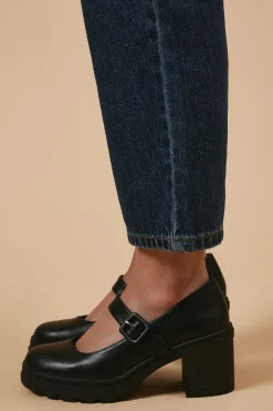 Viola Mary Jane Platform Heeled Court Shoes