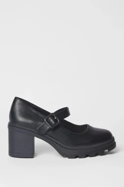 Viola Mary Jane Platform Heeled Court Shoes