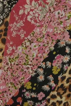 Viscose Mixed Print Strappy Maxi Sundress