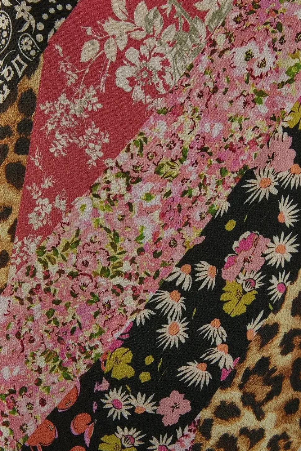 Viscose Mixed Print Strappy Maxi Sundress