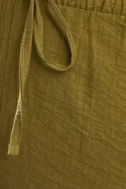 Viscose Nylon Wide Leg Trouser