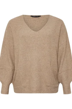 V-Neck Balloon Sleeve Jumper