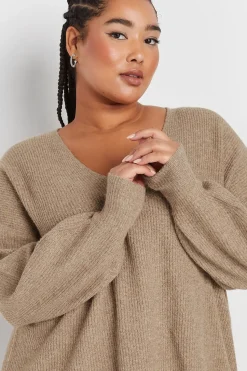V-Neck Balloon Sleeve Jumper
