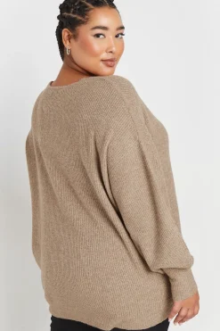 V-Neck Balloon Sleeve Jumper