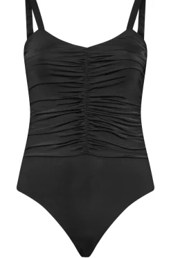 V Neckline Ruched Bodysuit