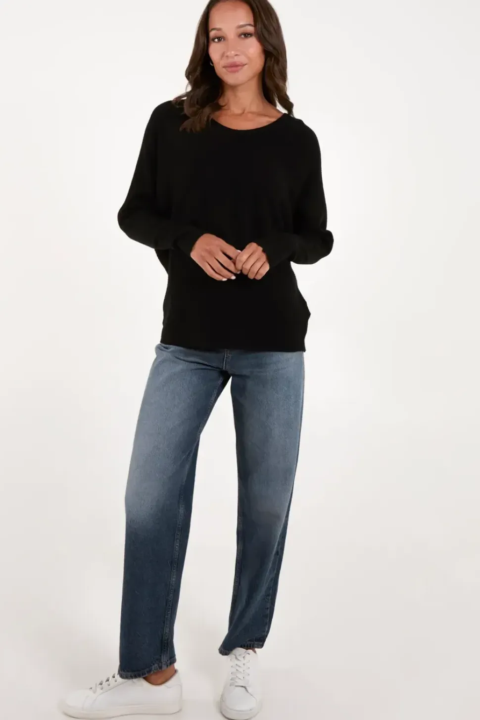 V Neck Ribbed Jumper