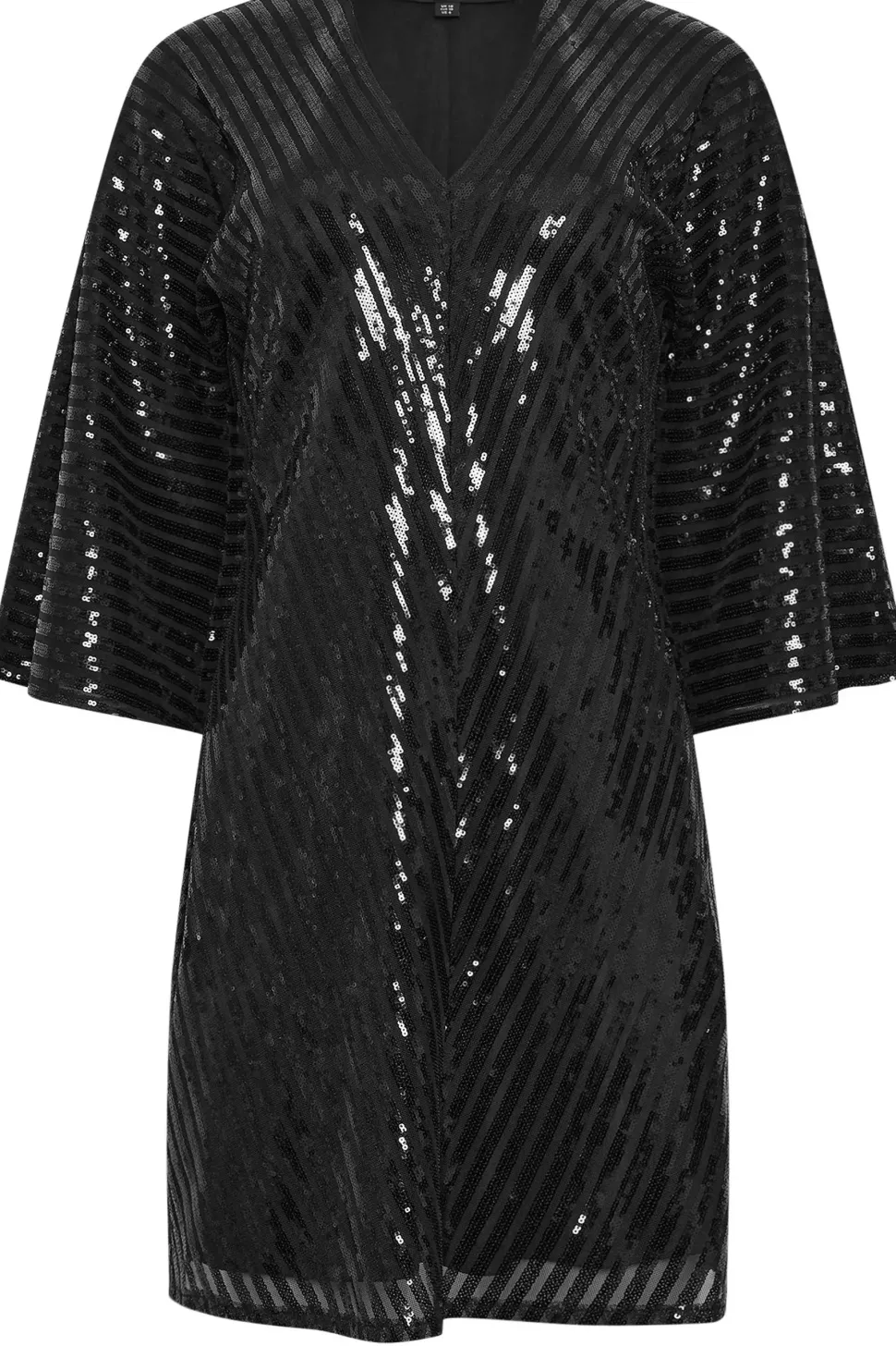 V Neck Sequin Dress