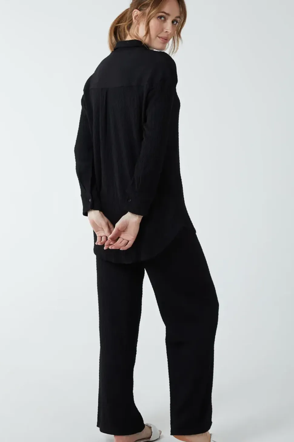 Waffle Trouser And Shirt