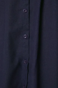 Waist Detail Midi Shirt Dress