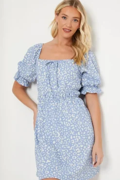 Waist Detail Puff Sleeve Mini Dress