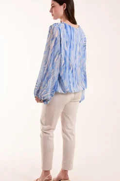Watercolour V Neck Top