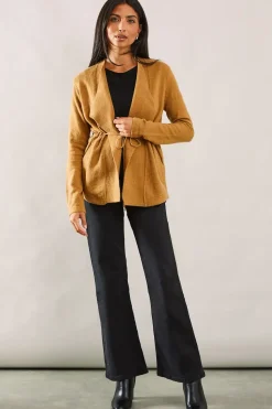 Waterfall Belted Knitted Jacket