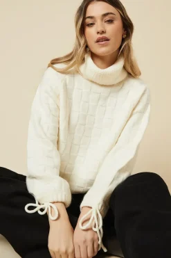 Weaved Roll Neck Jumper