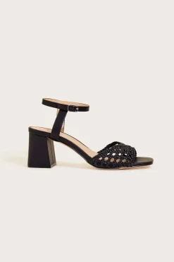 Wendy Woven Block Heel Sandals