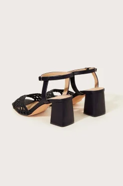 Wendy Woven Block Heel Sandals