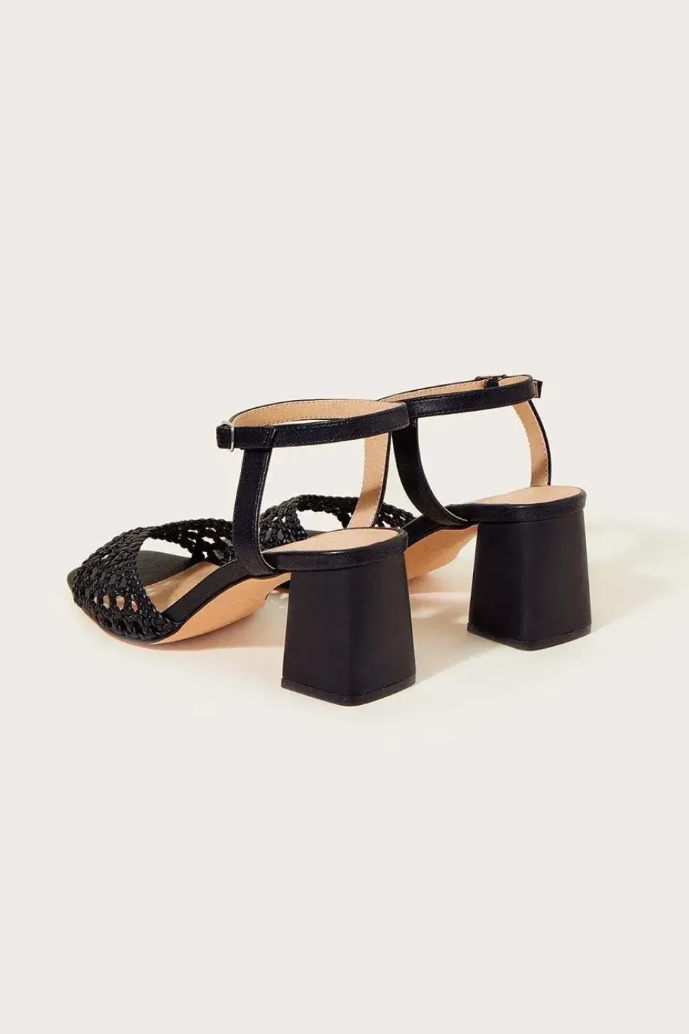 Wendy Woven Block Heel Sandals