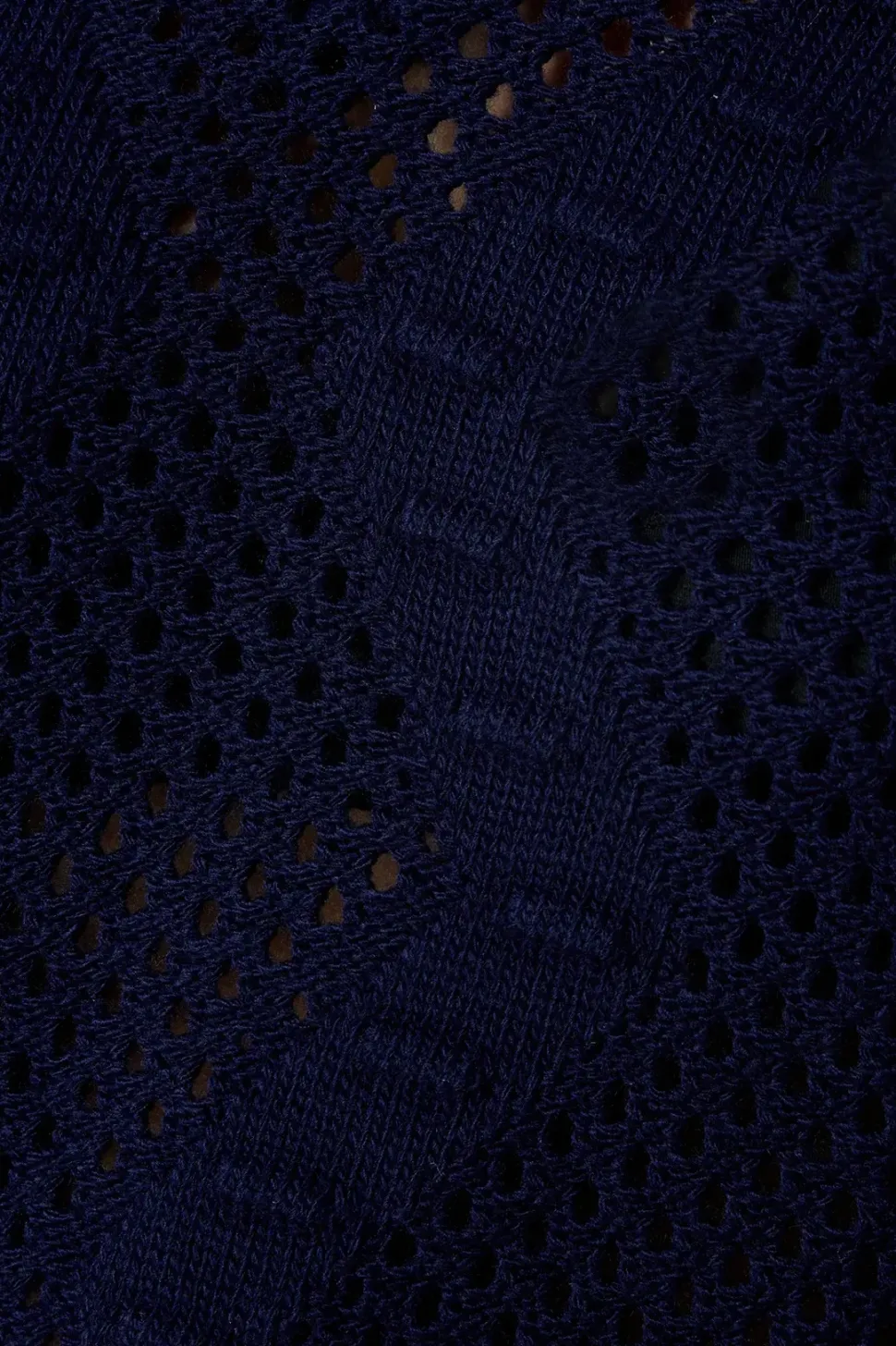 Whipstitch Cable Detail V Neck Jumper