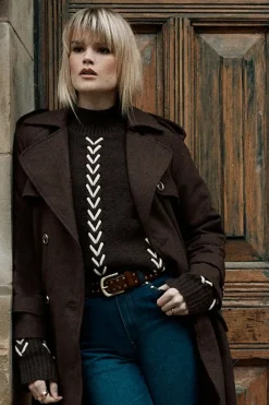 Whipstitch Detail Oversized Jumper