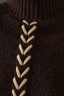 Whipstitch Detail Oversized Jumper