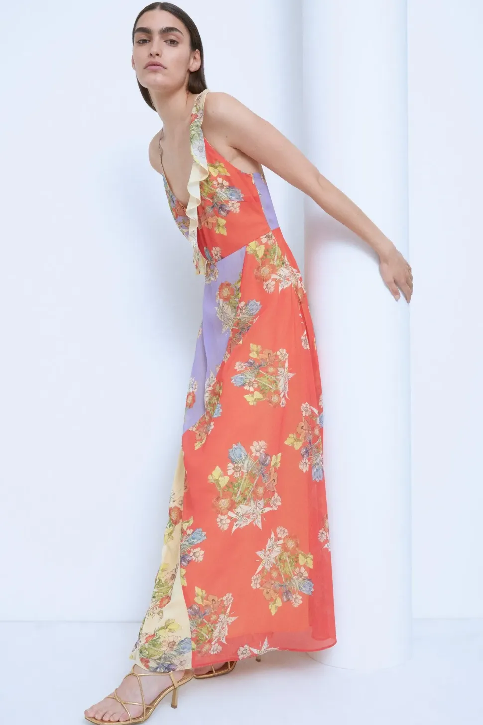 WH x The British Museum: The Charles Rennie Mackintosh Collection Mixed Print Wrap Maxi Dress