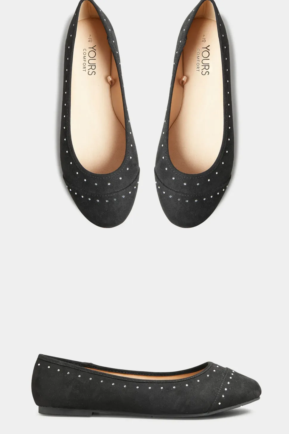 Wide & Extra Wide Fit Ballerina Pumps